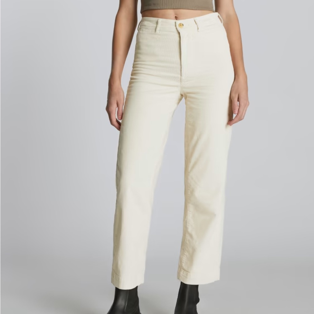 Everlane the Corduroy Wide Leg Pant in Canvas